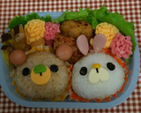 うさぎとくまのお弁当作り方4写真
