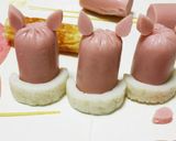ポークカレー☆3匹の子ブタ☆浮き輪作り方12写真
