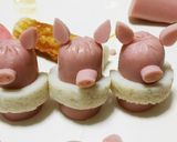 ポークカレー☆3匹の子ブタ☆浮き輪作り方14写真