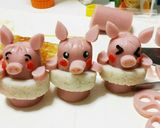 ポークカレー☆3匹の子ブタ☆浮き輪作り方16写真
