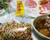 ポークカレー☆3匹の子ブタ☆浮き輪作り方18写真