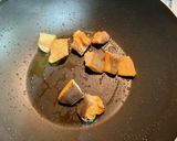 鮭と春キャベツ舞茸の和風スープパスタ作り方3写真