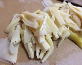 たけのこ姫皮の生姜煮作り方1写真