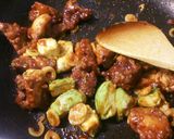 唐揚げリメイク☆チリアボカド丼作り方3写真