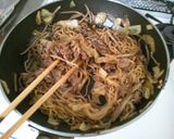 ランチに簡単♪ 肉盛り スタミナ焼きそば作り方5写真