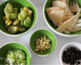 アジとそら豆、タケノコの豆鼓炒め作り方2写真