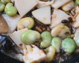 アジとそら豆、タケノコの豆鼓炒め作り方5写真