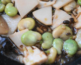 アジとそら豆、タケノコの豆鼓炒め作り方5写真
