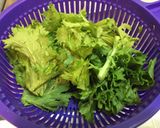 簡単！お洒落！わさび菜サラダ！作り方1写真