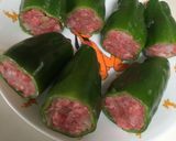 ★丸ごとピーマンの肉詰め★作り方6写真