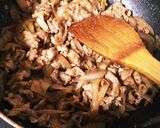 簡単♩ボリューミーシャキシャキ豚丼作り方3写真