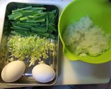 『グルテンフリー』余ったご飯でチヂミ作り方1写真