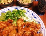 鶏もも1枚で♪甘辛チキンバーと皮キュー作り方7写真