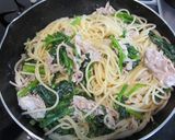豚肉とほうれん草☆クリームスパゲッティ作り方5写真