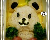 クマさん弁当作り方2写真