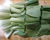 チンゲン菜と　きのこ　挽き肉の中華スープ作り方2写真