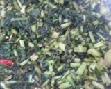 かぶの葉の胡麻油炒め(2種類)作り方2写真
