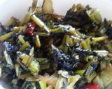かぶの葉の胡麻油炒め(2種類)作り方4写真