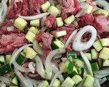 古代ローマ風、牛肉とズッキーニ炒め作り方3写真