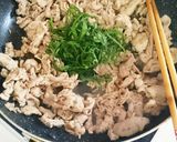 超簡単◆大葉入り・豚コマ炒め！作り方4写真