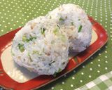 ゴマ油入りしらすおにぎり作り方2写真