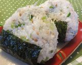 ゴマ油入りしらすおにぎり作り方3写真