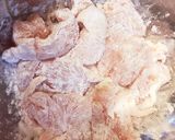 ＊鶏胸肉の卵とじうどん作り方1写真