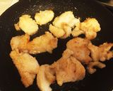 ＊鶏胸肉の卵とじうどん作り方4写真