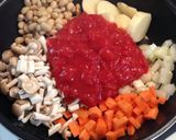 冷蔵庫の残り物で〜うまうまトマト煮込み作り方1写真