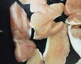 鶏むね肉とスナップエンドウの和風パスタ作り方4写真
