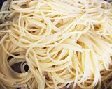 鶏むね肉とスナップエンドウの和風パスタ作り方6写真