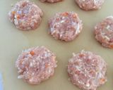 鶏挽肉でつくねみたいなハンバーグ作り方3写真