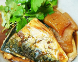 煮タレでご飯がすすむ✾さばと蒟蒻の味噌煮作り方5写真
