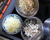 肉みそのっけ油そば作り方2写真