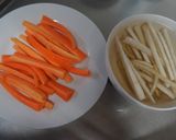 牛蒡&人参の豚肉巻、甘辛炒め煮☆作り方1写真