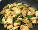とりムネ肉とたけのこの炒めもの作り方5写真