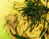 もやしと水菜と舞茸の和風パスタ作り方6写真