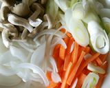 豚こま肉で☆あんかけうどん♪作り方1写真