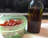 朝食にハーブ✿トマト＆胡瓜ブルスケッタ作り方3写真