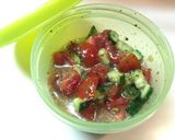 朝食にハーブ✿トマト＆胡瓜ブルスケッタ作り方4写真