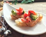 朝食にハーブ✿トマト＆胡瓜ブルスケッタ作り方8写真