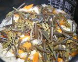 わらびの炊き込みご飯作り方5写真