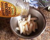 手軽なオヤツ☆韓国トックの胡麻蜂蜜和え作り方3写真
