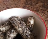 手軽なオヤツ☆韓国トックの胡麻蜂蜜和え作り方5写真