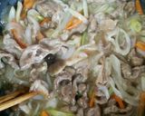 豚こま肉で☆あんかけうどん♪作り方5写真