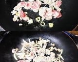 白だしバター♬豚肉と根三つ葉の簡単パスタ作り方2写真