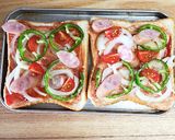 ☆簡単☆わが家の朝食ピザトースト作り方4写真