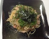 明太子とキノコのパスタ レモン醤油味作り方7写真