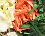 絶品！鶏むね肉のオイスターニラ玉野菜炒め作り方2写真