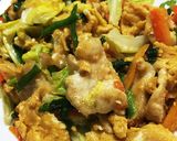絶品！鶏むね肉のオイスターニラ玉野菜炒め作り方8写真